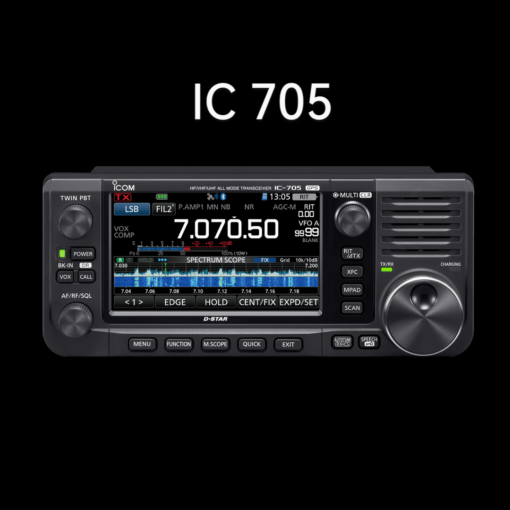 Alternative view of ICOM IC-705+ Nahrbtnik LC-192